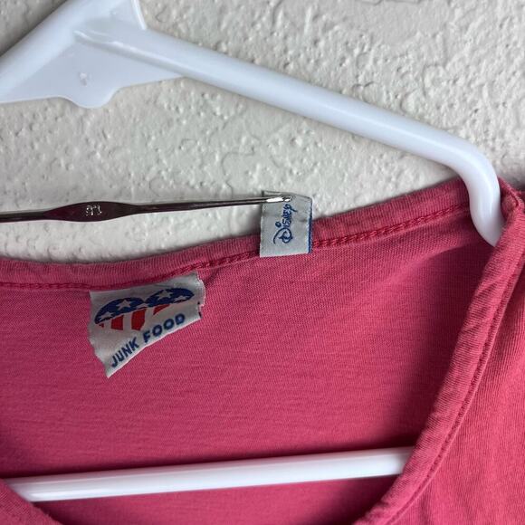 Junk Food Good Times Tie-Front Tank Top Sz M - Picture 7 of 8